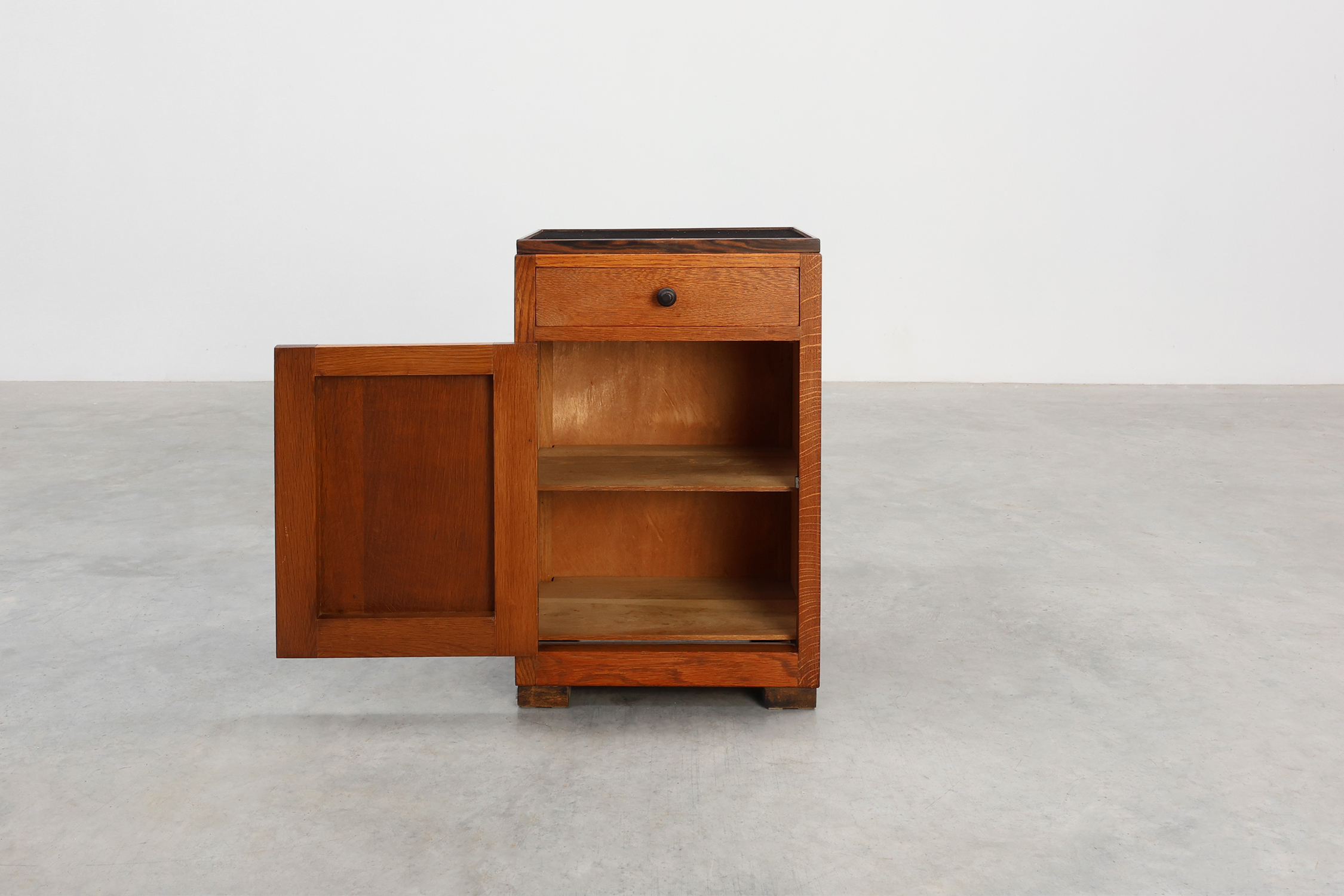 Art Nouveau &ldquo;Amsterdamse School&rdquo; Nightstand, The Netherlands ca. 1925thumbnail